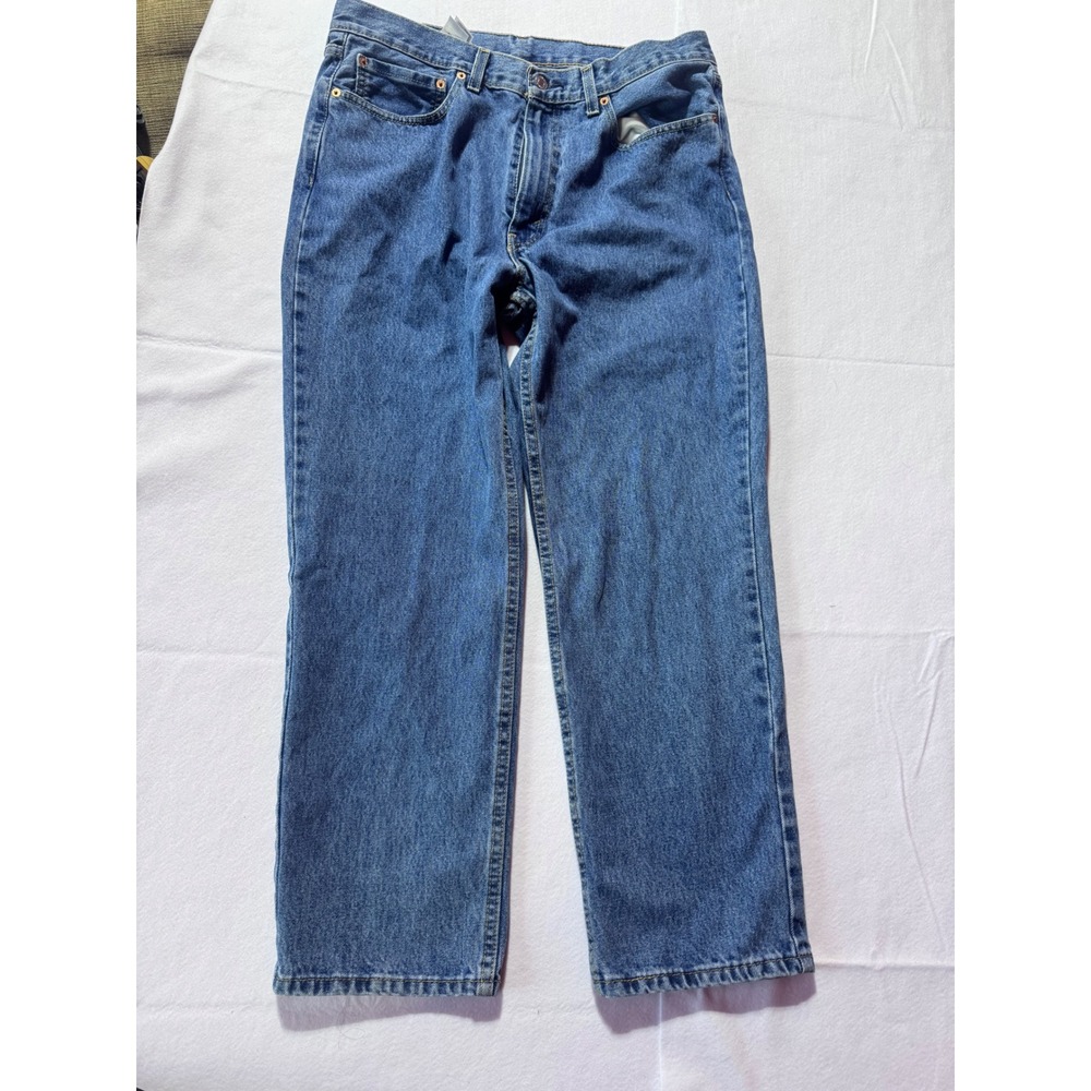 Levis 550 Relaxed Fit Tapered Leg Jeans Mens 36x29 Medium Wash Blue Denim